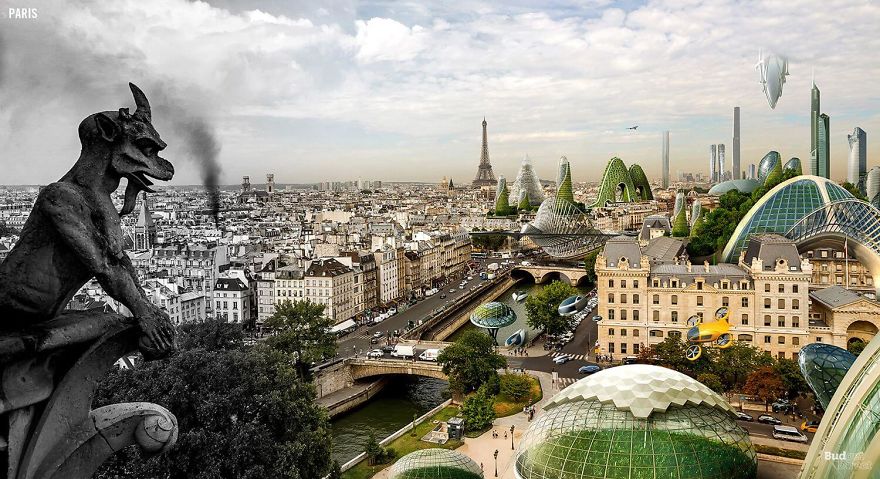 Artist Shows The Past, Present And Future Of Seven Urban Cities In Just One Image And The Results Are Mesmerizing Artist Shows The Past, Present And Future Of Seven Urban Cities In Just One Image And The Results Are Mesmerizing