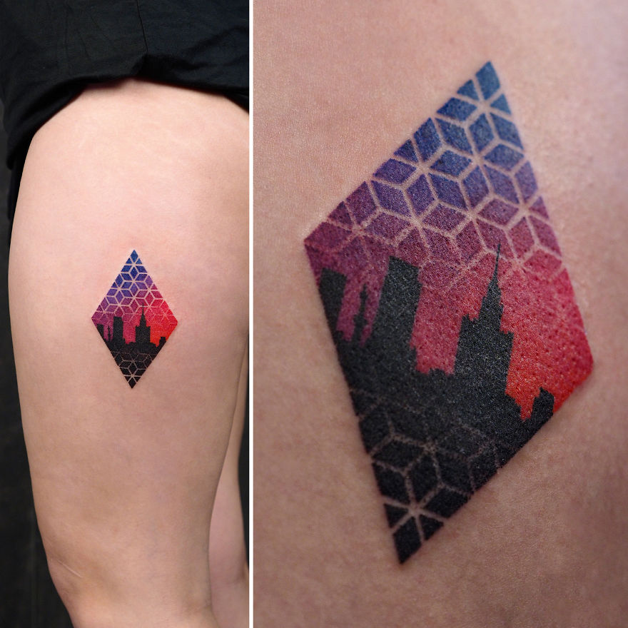 Amazing Gradients On Skin Done By A Polish Tattoo Artist Amazing Gradients On Skin Done By A Polish Tattoo Artist