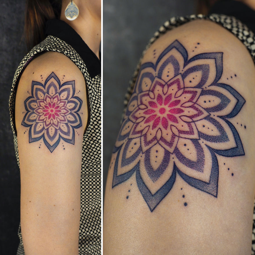 Amazing Gradients On Skin Done By A Polish Tattoo Artist