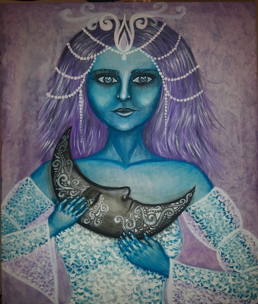 I Paint My Very Own Ideas With Acrylics On Canvas In A Different Way