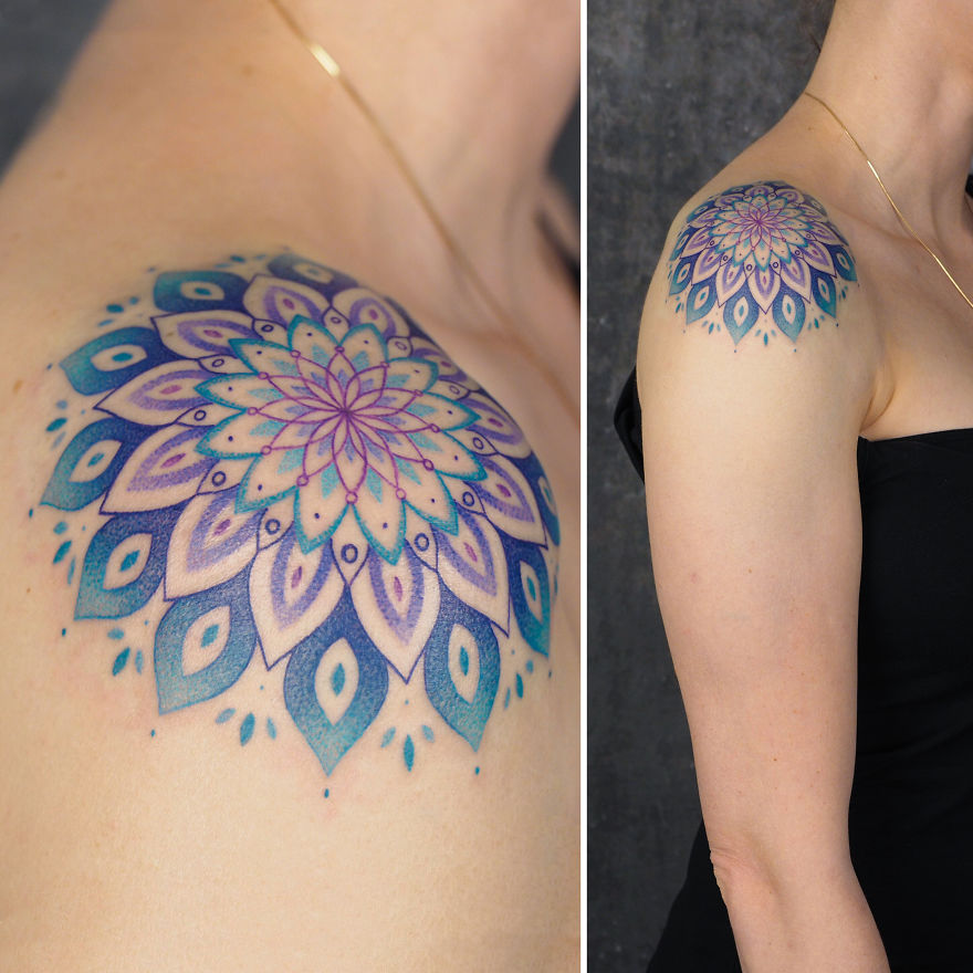Amazing Gradients On Skin Done By A Polish Tattoo Artist Amazing Gradients On Skin Done By A Polish Tattoo Artist