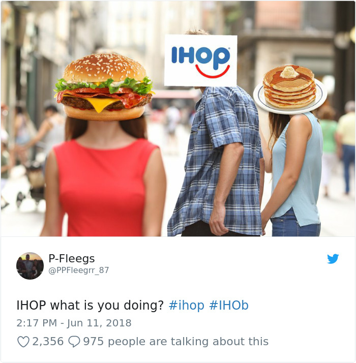 Everyone Is Trolling IHOP For Going From Pancakes To Burgers, And No One Is As Savage As Wendy's