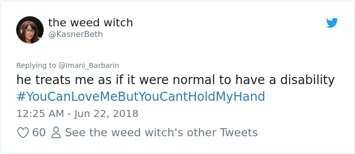 #youcanlovemebutyoucantholdmyhand