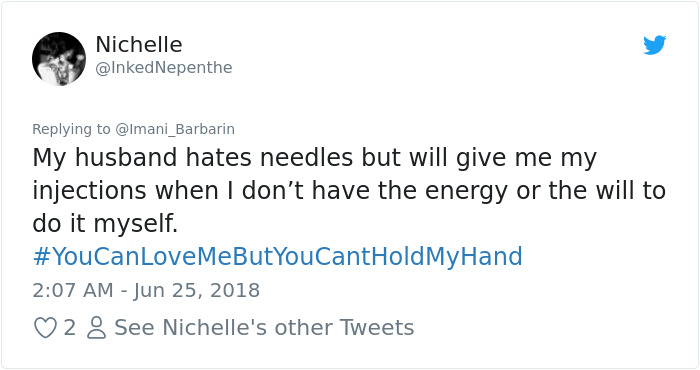 #youcanlovemebutyoucantholdmyhand