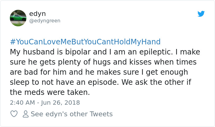 #youcanlovemebutyoucantholdmyhand