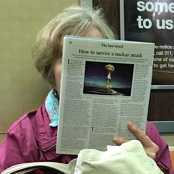 Saw This Older Lady Reading This Magazine On The Train Home Today. Was So Tempted To Ask Her “Um, Do You Know Something We All Should Know?”