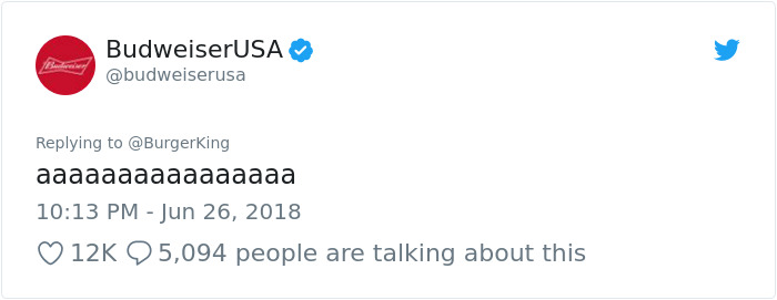 Burger King And Budweiser Just Had The Weirdest Conversation On Twitter And It Gets Crazier With Every Message Burger King And Budweiser Just Had The Weirdest Conversation On Twitter And It Gets Crazier With Every Message
