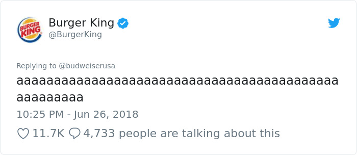 Burger King And Budweiser Just Had The Weirdest Conversation On Twitter And It Gets Crazier With Every Message Burger King And Budweiser Just Had The Weirdest Conversation On Twitter And It Gets Crazier With Every Message