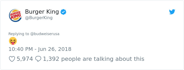 Burger King And Budweiser Just Had The Weirdest Conversation On Twitter And It Gets Crazier With Every Message Burger King And Budweiser Just Had The Weirdest Conversation On Twitter And It Gets Crazier With Every Message