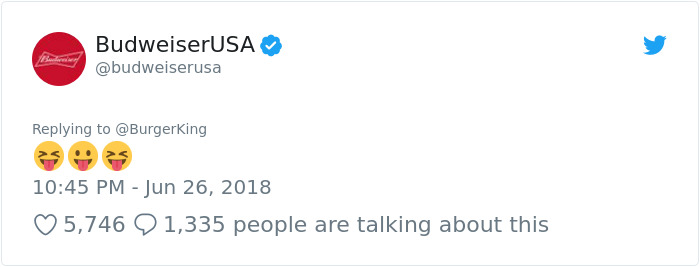 Burger King And Budweiser Just Had The Weirdest Conversation On Twitter And It Gets Crazier With Every Message Burger King And Budweiser Just Had The Weirdest Conversation On Twitter And It Gets Crazier With Every Message