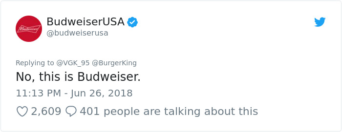 Burger King And Budweiser Just Had The Weirdest Conversation On Twitter And It Gets Crazier With Every Message Burger King And Budweiser Just Had The Weirdest Conversation On Twitter And It Gets Crazier With Every Message