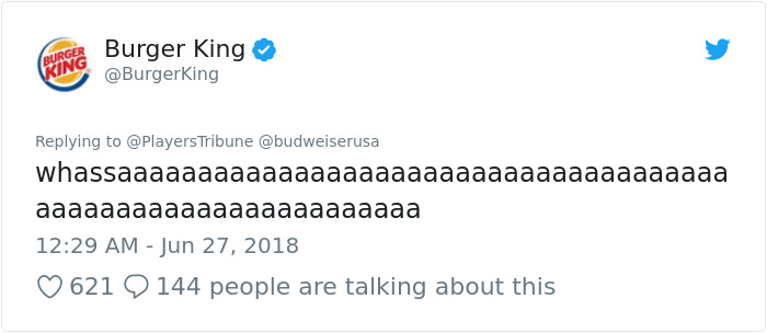 Burger King And Budweiser Just Had The Weirdest Conversation On Twitter And It Gets Crazier With Every Message Burger King And Budweiser Just Had The Weirdest Conversation On Twitter And It Gets Crazier With Every Message