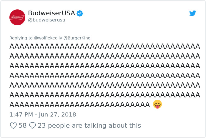 Burger King And Budweiser Just Had The Weirdest Conversation On Twitter And It Gets Crazier With Every Message Burger King And Budweiser Just Had The Weirdest Conversation On Twitter And It Gets Crazier With Every Message