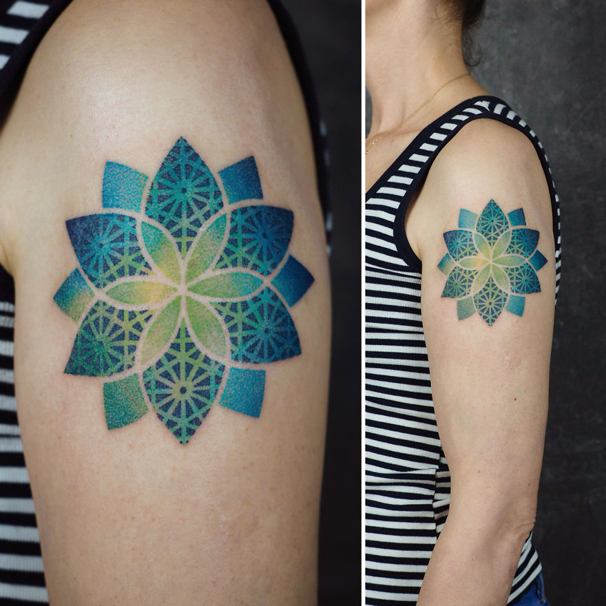 Amazing Gradients On Skin Done By A Polish Tattoo Artist Amazing Gradients On Skin Done By A Polish Tattoo Artist