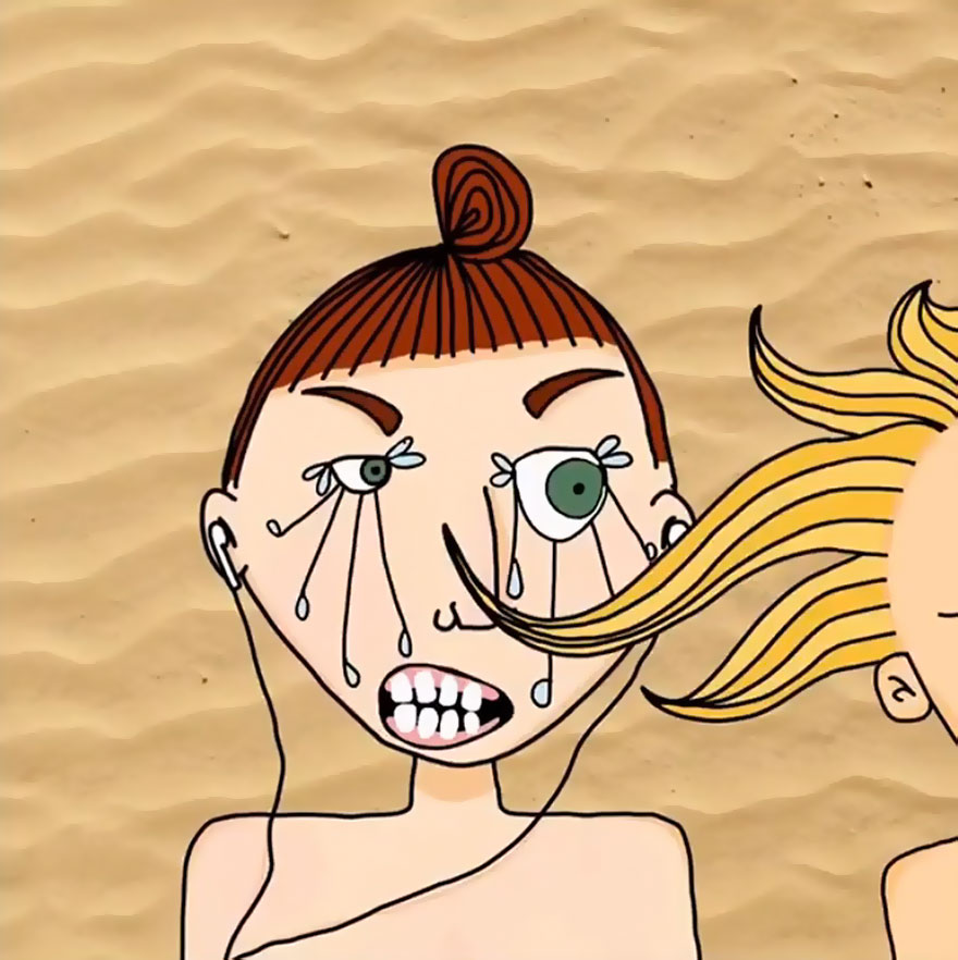 People Are Setting Themselves Down Way Too Close On The Beach