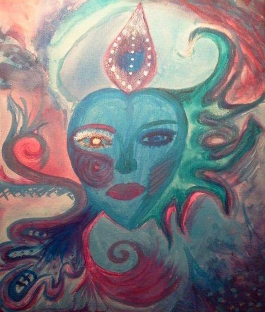 I Paint My Very Own Ideas With Acrylics On Canvas In A Different Way