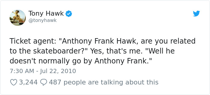 8 Embarrassing Times People Didn't Realize They Were Talking To Tony Hawk, And It Escalated Hilariously 8 Embarrassing Times People Didn't Realize They Were Talking To Tony Hawk, And It Escalated Hilariously
