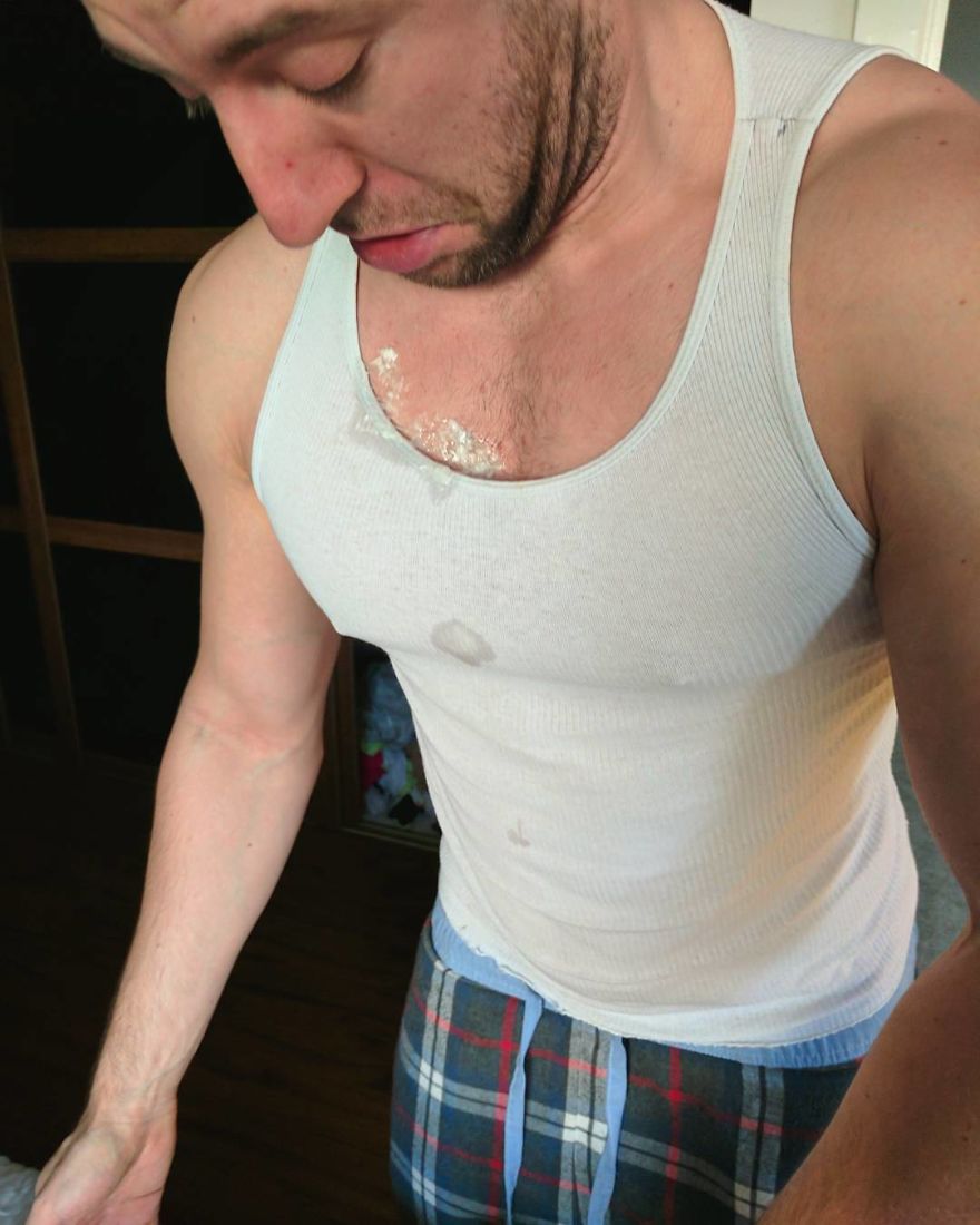 The Smell Of Baby Sick Doesn't Get Any Better