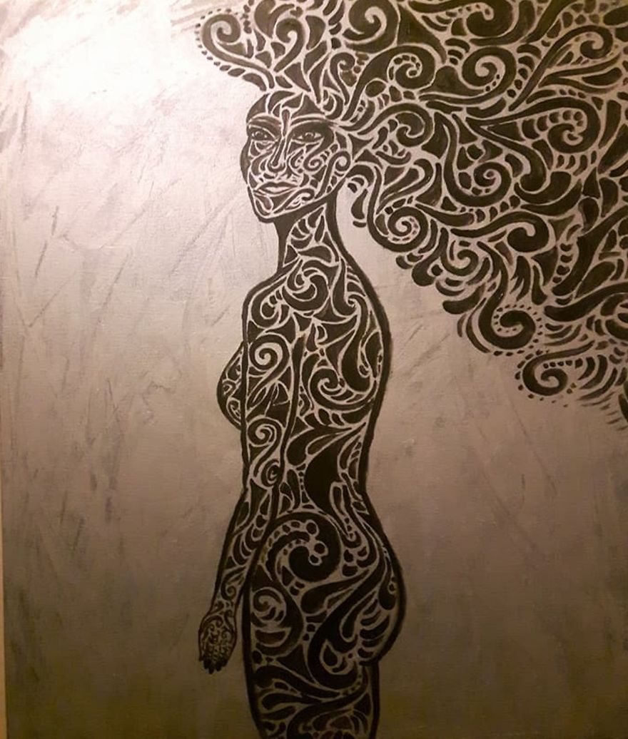 I Paint My Very Own Ideas With Acrylics On Canvas In A Different Way