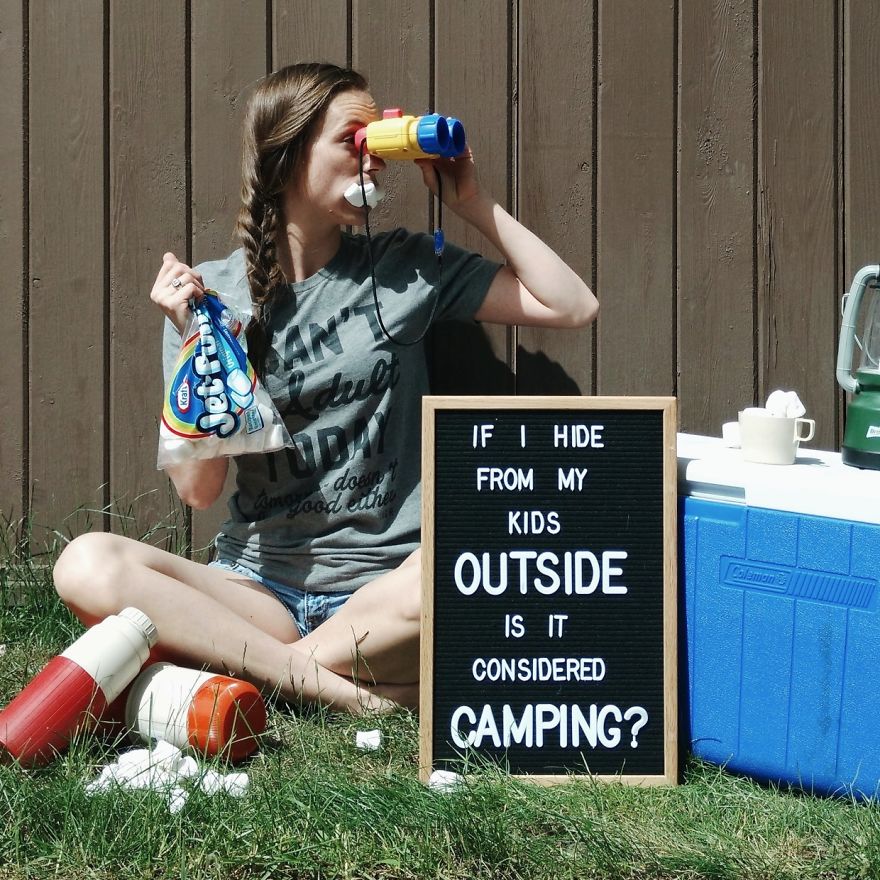 Hope The Kids Don't See Me Out There... I'm Not Sharing The Marshmallows