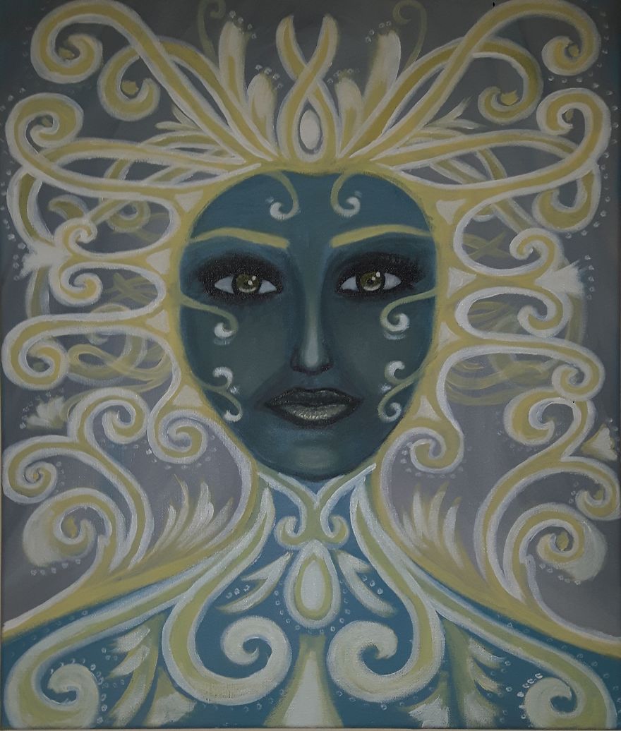 I Paint My Very Own Ideas With Acrylics On Canvas In A Different Way