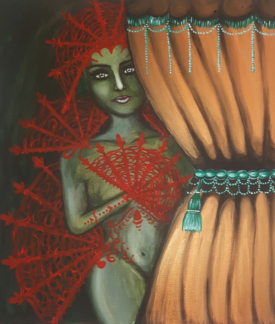 I Paint My Very Own Ideas With Acrylics On Canvas In A Different Way