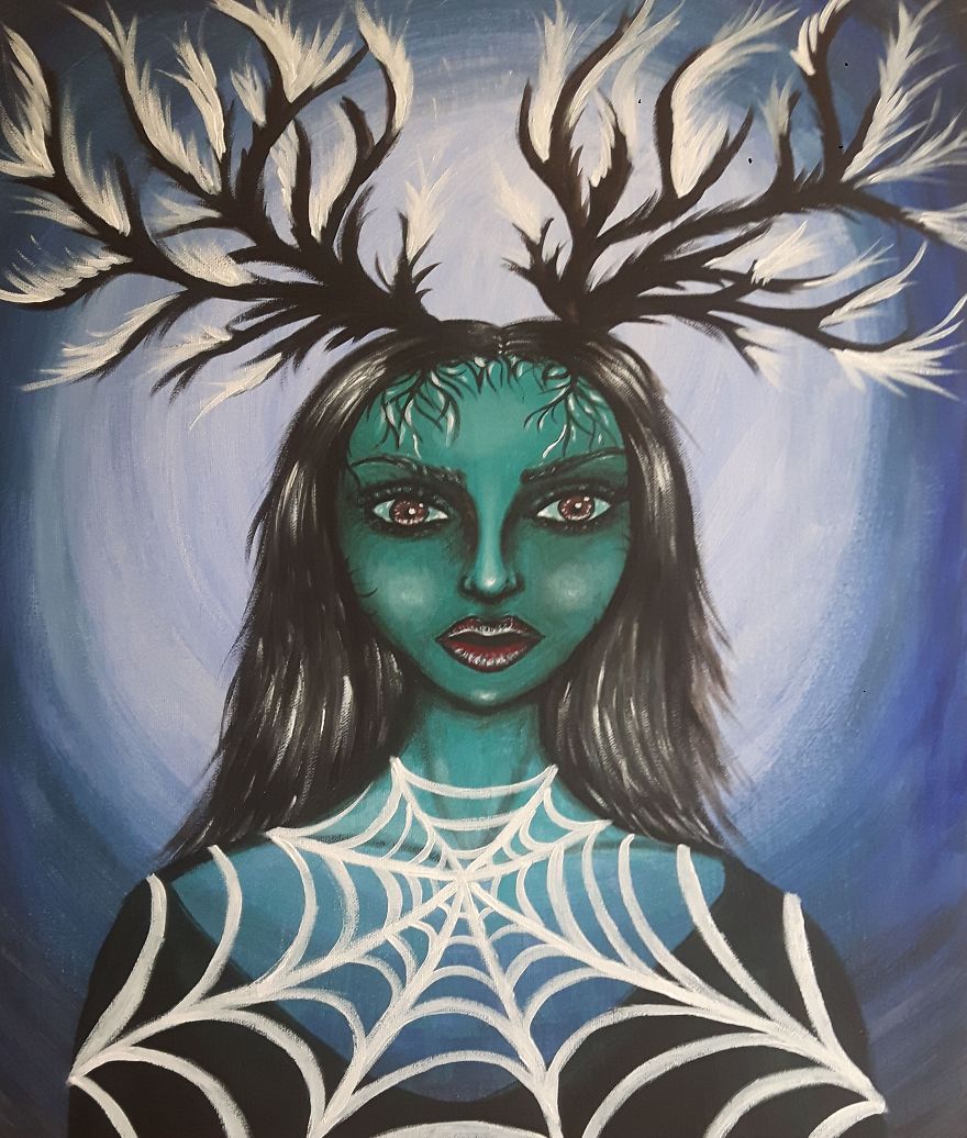 I Paint My Very Own Ideas With Acrylics On Canvas In A Different Way