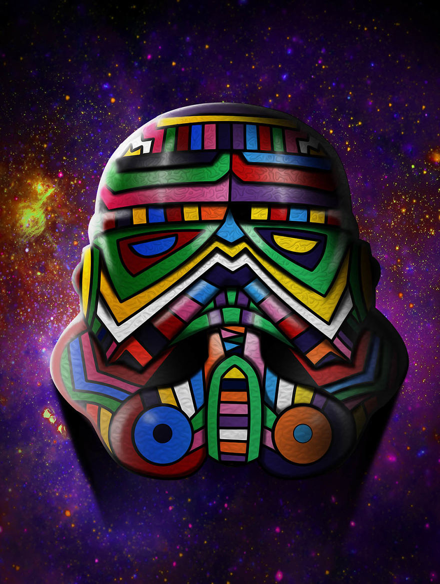 We Combinined Stormtrooper Helmets With A Variety Of Fun Themes Using Photoshop We Combinined Stormtrooper Helmets With A Variety Of Fun Themes Using Photoshop