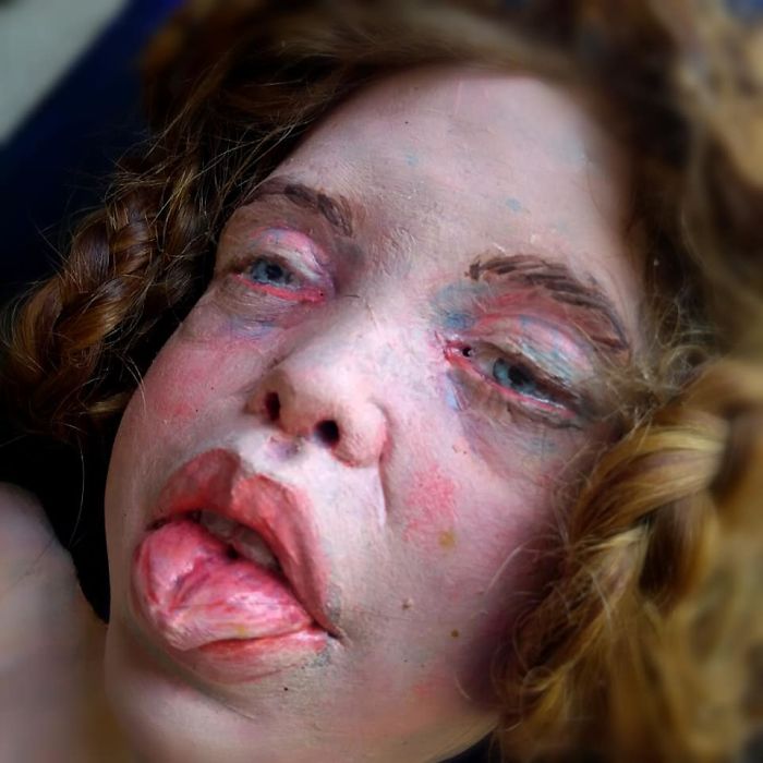 I Sculpt Faces Of Polymer Clay