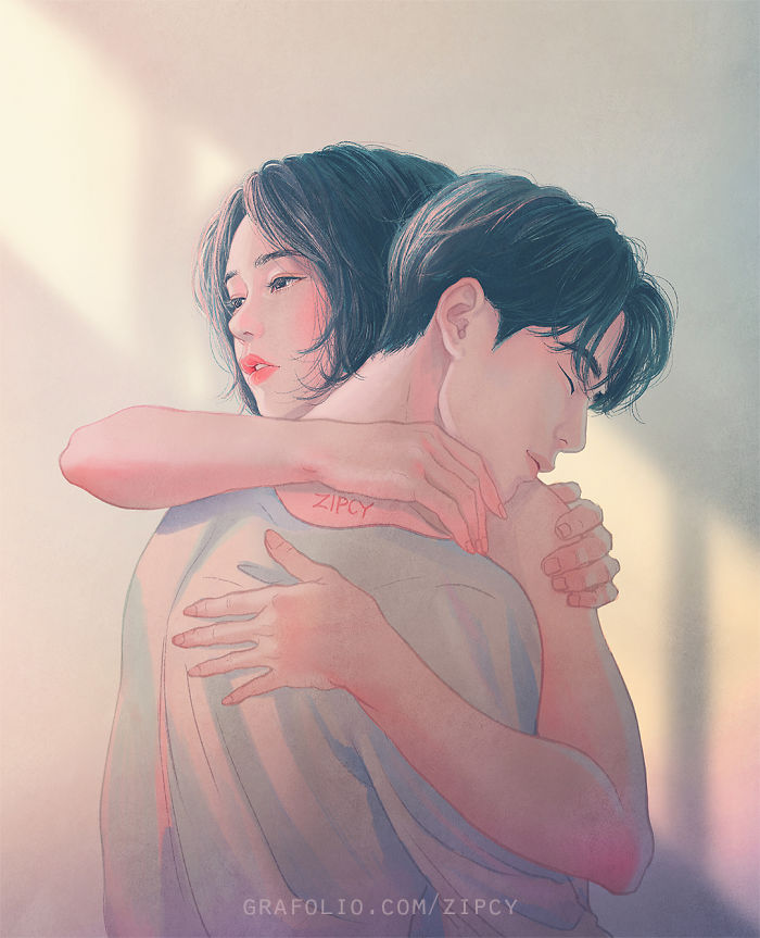 New-Romantic-Couple-Illustrations-Korea-Zipcy