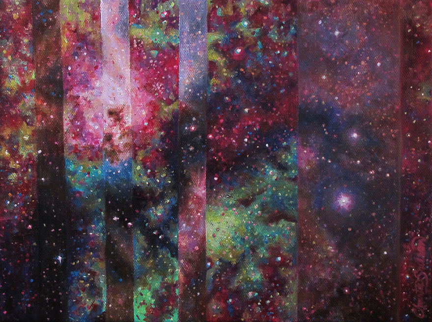 Painting Series Using Hubble Images & Geometry (20+paintings) Painting Series Using Hubble Images & Geometry (20+paintings)
