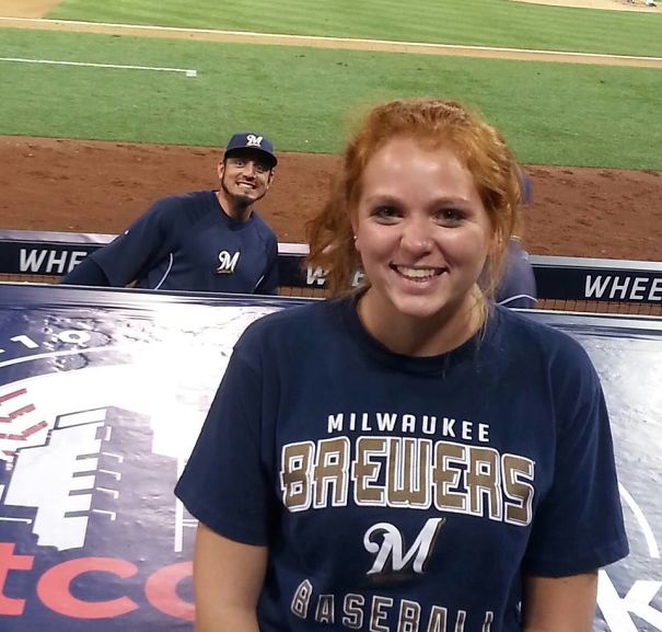 My Friend Got Photobombed By Matt Garza