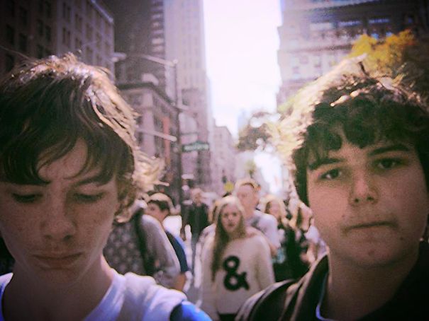 I Took This Selfie Of Me And My Friend In Nyc And Only Realized The Strategically Placed Person In The Background When I Got Back (Brandon & Jac)