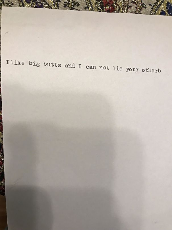 My 8-Year-Old Son Wanted A Typewriter For Christmas. This Was The First Thing He Typed