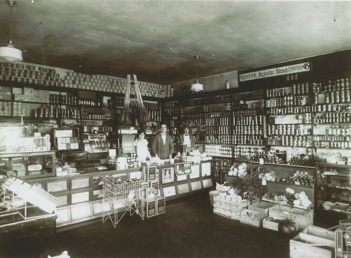 My Great Great Grandparents At The Counter Of Their Grocery Store In Bremerton, Washington (1925)