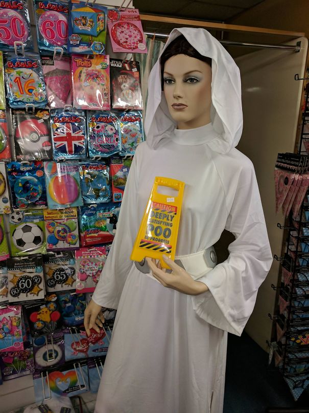 My 10-Year-Old Daughter Thought This Would Be Funny In The Fancy Dress Shop Yesterday