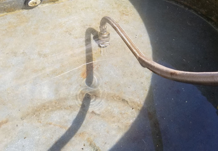 The Way The Shadow Has A Missing Part Due To Light Refraction