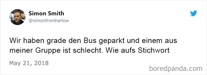 Funny! Dieser Vater ging als freiwilliger Betreuer mit auf den Schulausflug seiner Tochter und tweetete den Horror!
