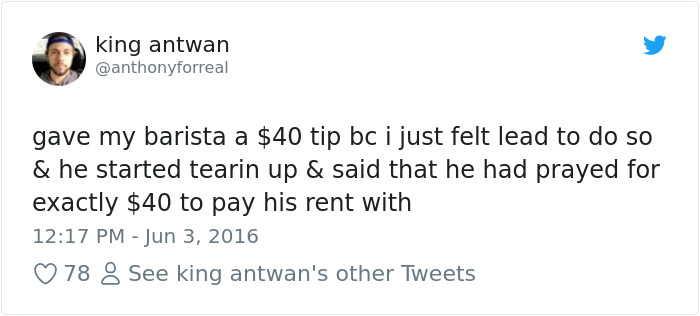 Just What He Prayed For