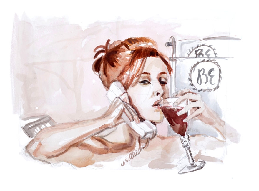 I Made Paintings Of People On The Phone I Made Paintings Of People On The Phone