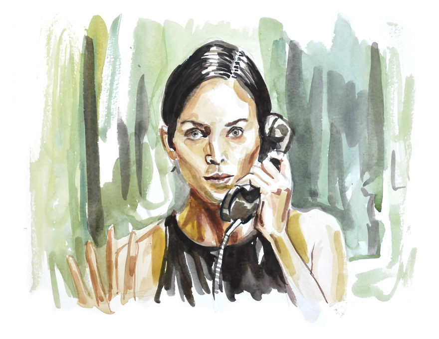 I Made Paintings Of People On The Phone I Made Paintings Of People On The Phone