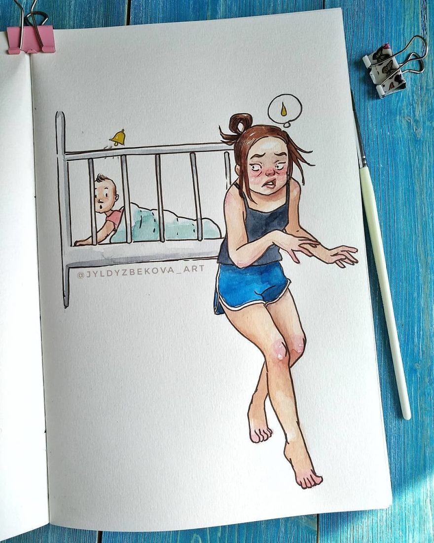 Funny Mother Illustrations
