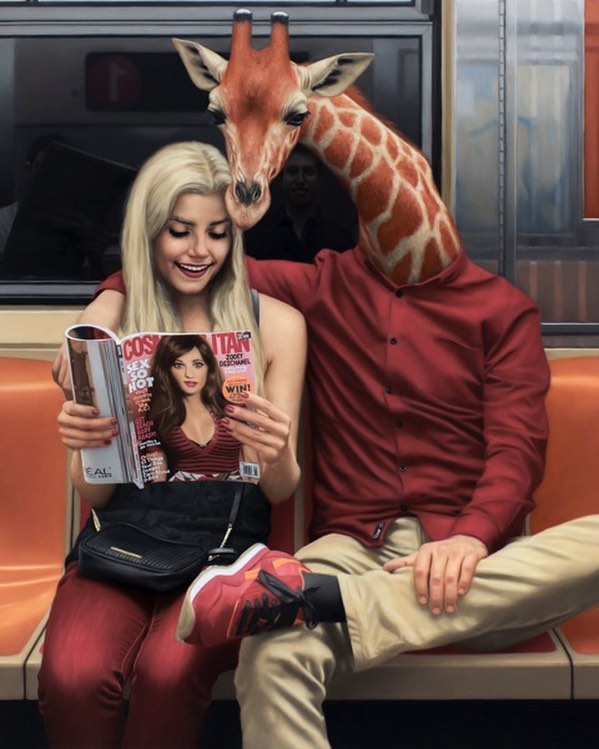 Subway-People-Animal-Heads-Paintings-Matthew-Grabelsky