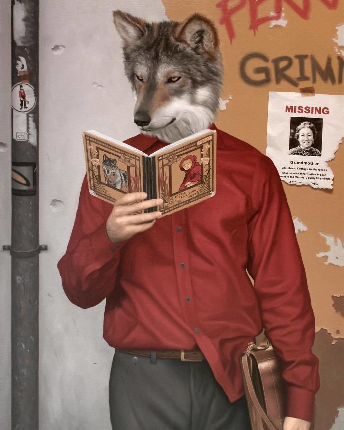 Subway-People-Animal-Heads-Paintings-Matthew-Grabelsky