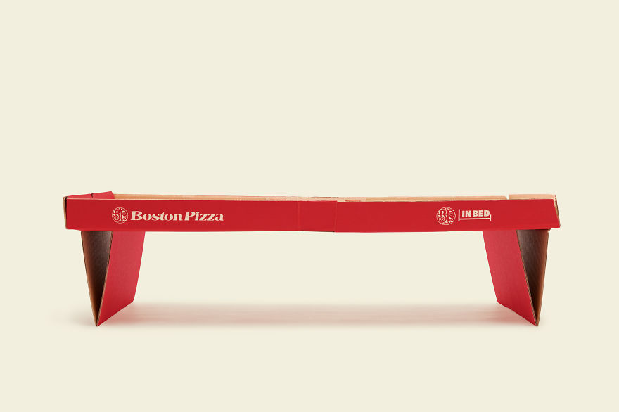 We Made A Pizza Box That Turns Into A Tray For Eating In Bed We Made A Pizza Box That Turns Into A Tray For Eating In Bed