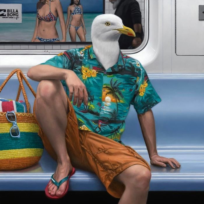 Subway-People-Animal-Heads-Paintings-Matthew-Grabelsky