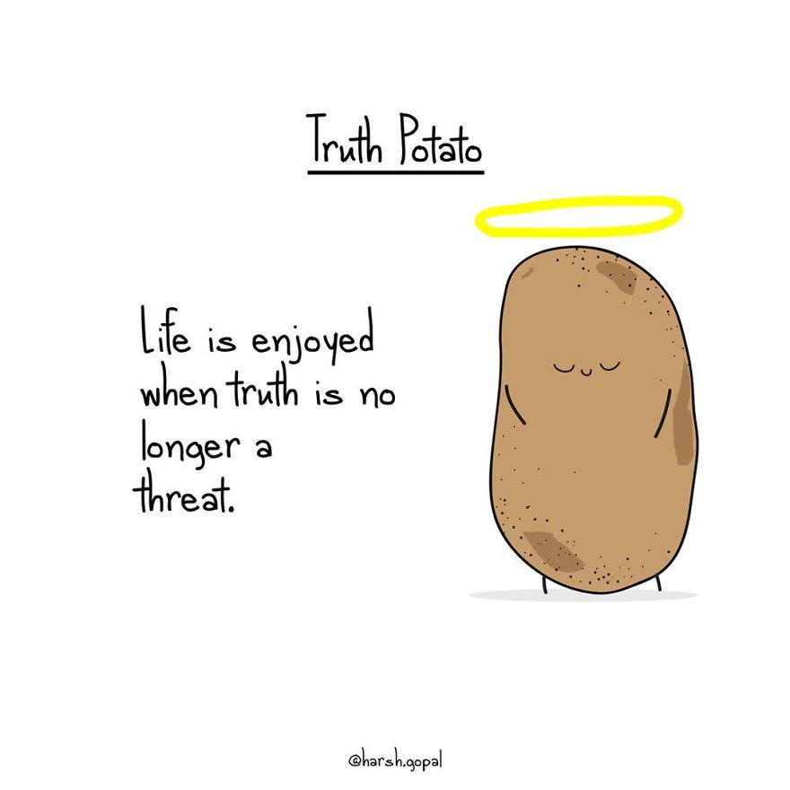 30+ Bitter Truths By Truth Potato That Will Make You Think (New Pics)