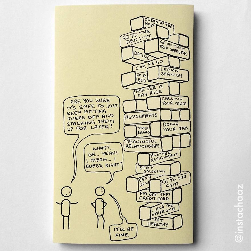 Funny Adulthood Problems Sticky Notes Chaz Hutton