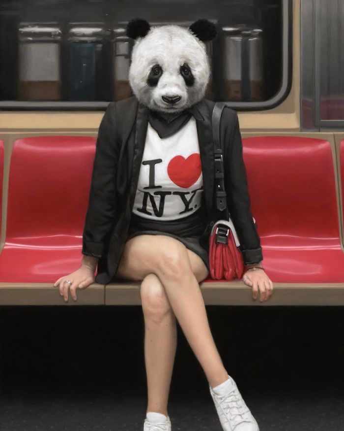 Subway-People-Animal-Heads-Paintings-Matthew-Grabelsky
