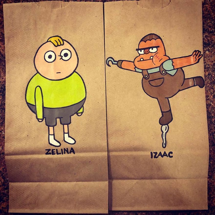 Art-On-Kids-Lunch-Bags-Lynell-Jinks